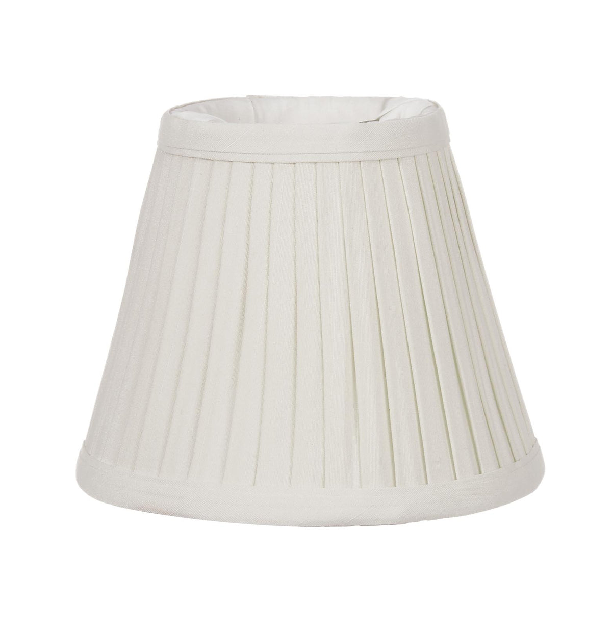Pleated Empire Tissue Shantung Off White Softback Chandelier Shade