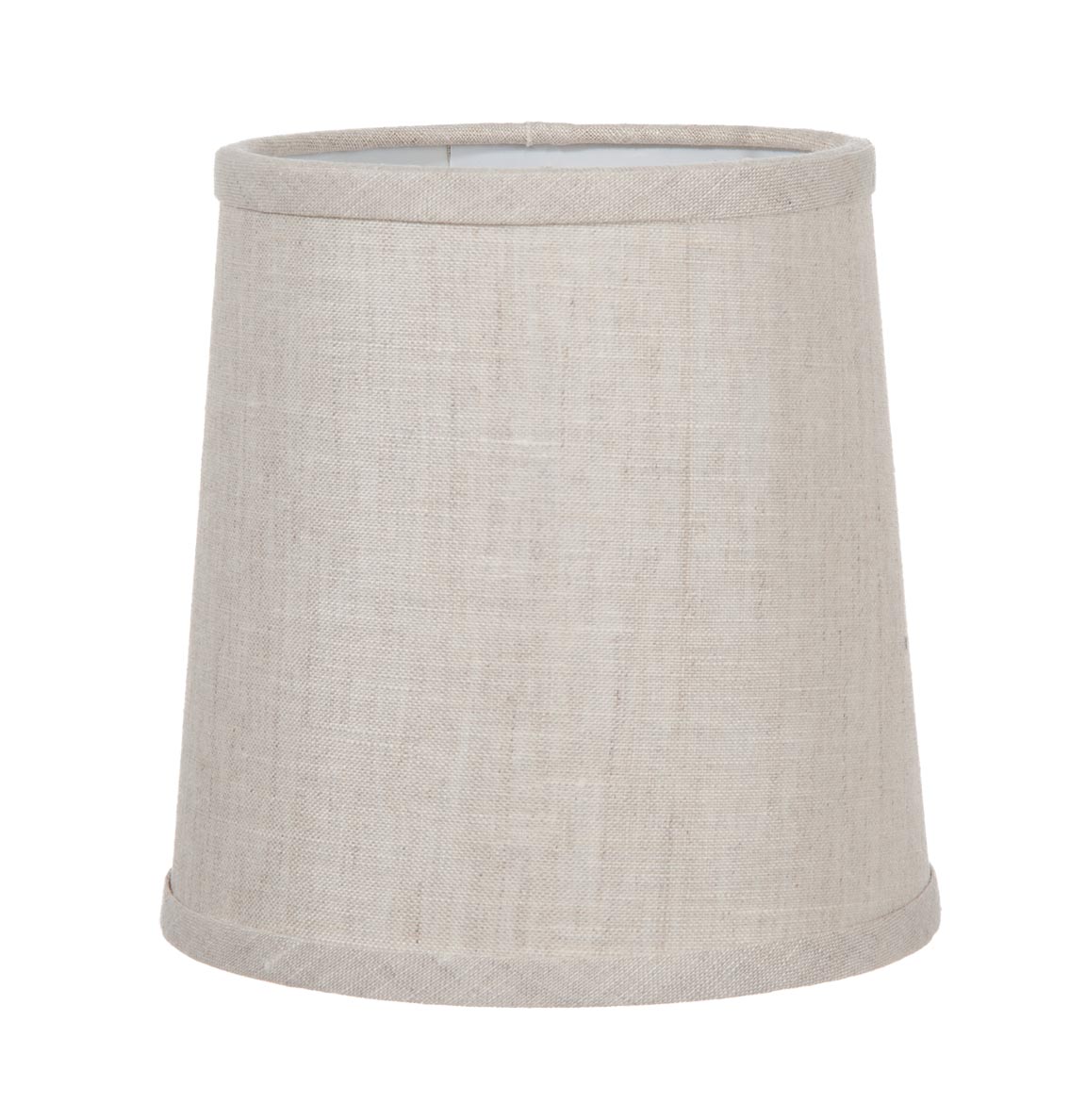Chandelier Deep Drum Hardback Shade, Natural Color 100% Linen