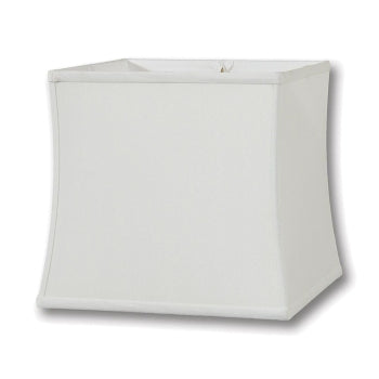 Off White Cube Bell Shade, Tissue Shantung, Choice of Size