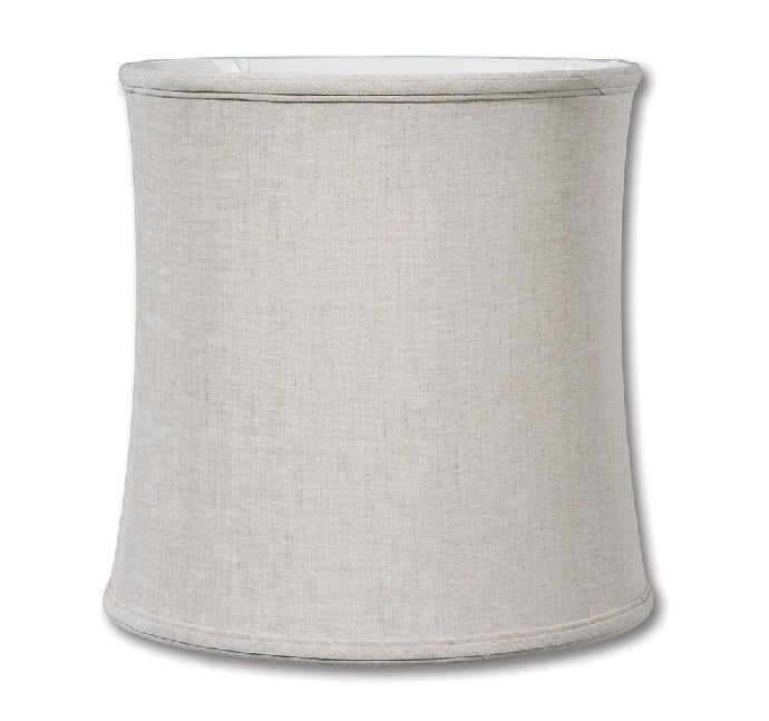 Natural Color Linen Deep Drum Softback Shade, Choice of Size