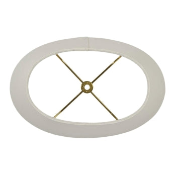 Oval Hardback Lamp Shade, Off White Color 100% Fine Linen Material, Choice of Size, image 2 of 2