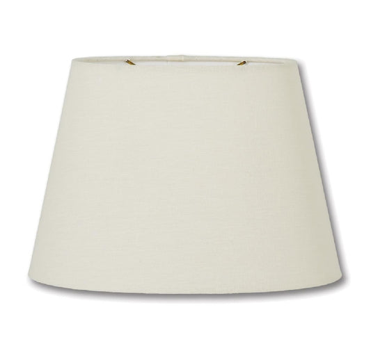 Oval Hardback Lamp Shade, Eggshell Color, 100% Fine Linen Material, Choice of Size, image 2 of 4
