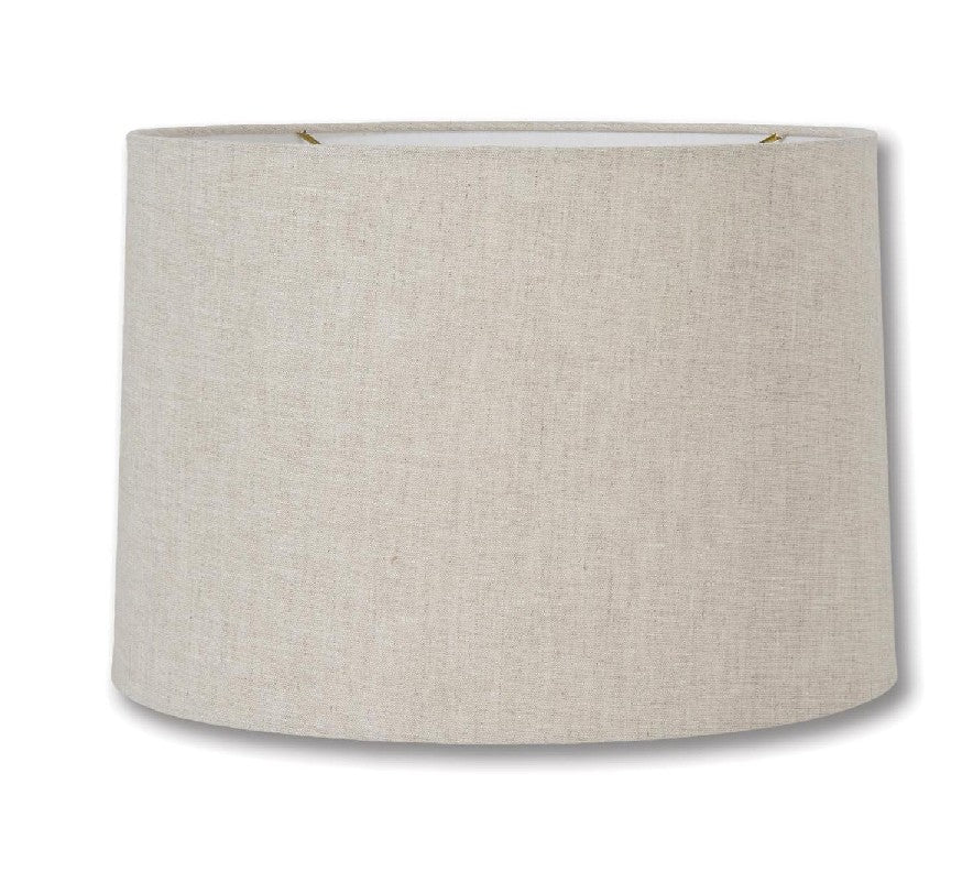 New Drum Style Lamp Shade, Natural Color, 100% Fine Linen Material, Choice of Size