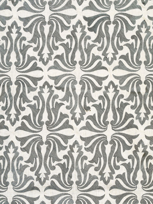 Leros Embroidered Linen Fabric by Vaughan in Eau de Nil