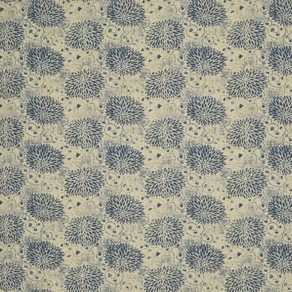 Adrian Floral Fabric by Ralph Lauren in Aged Porcelain