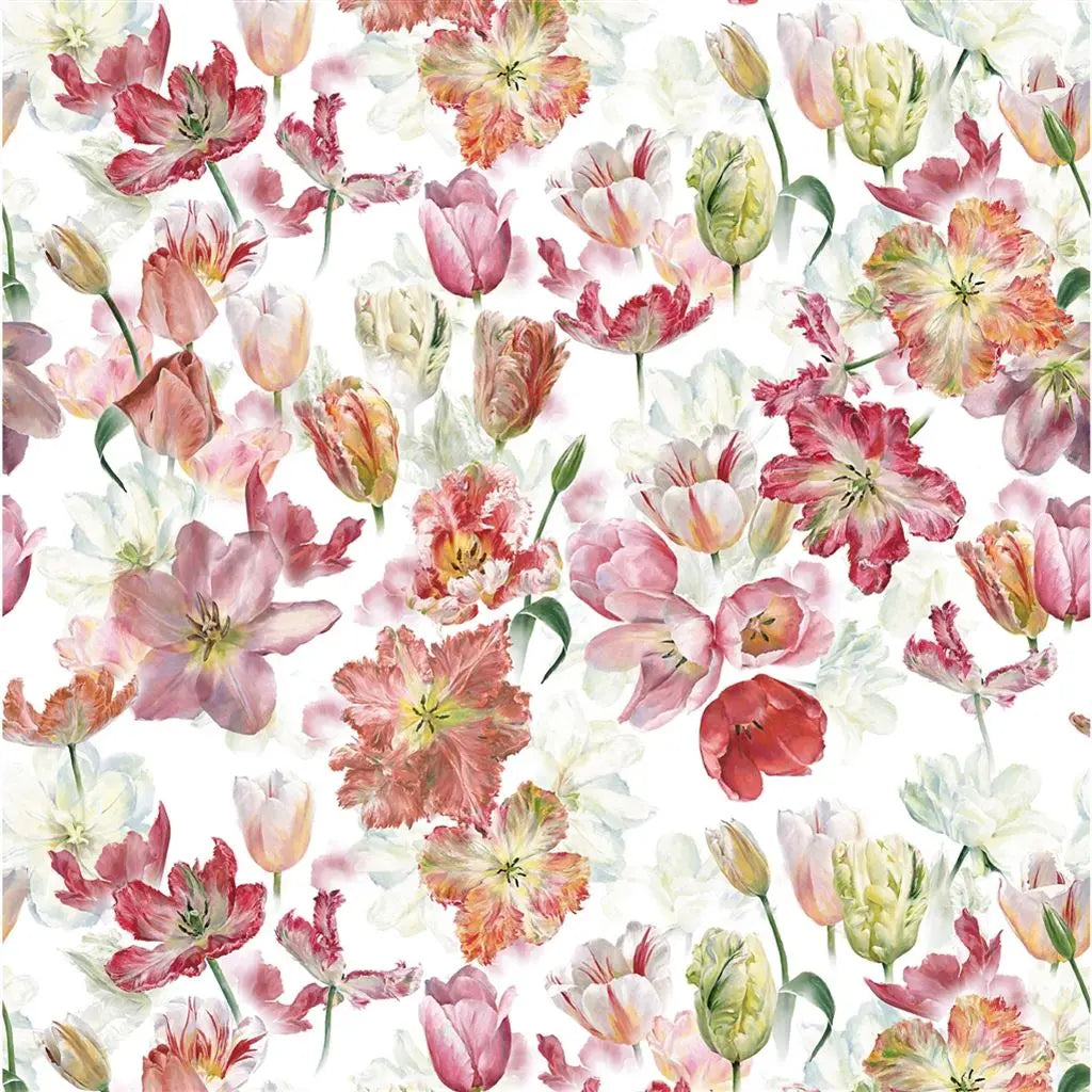 Tulip Garden Fabric by Designers Guild in Azalea