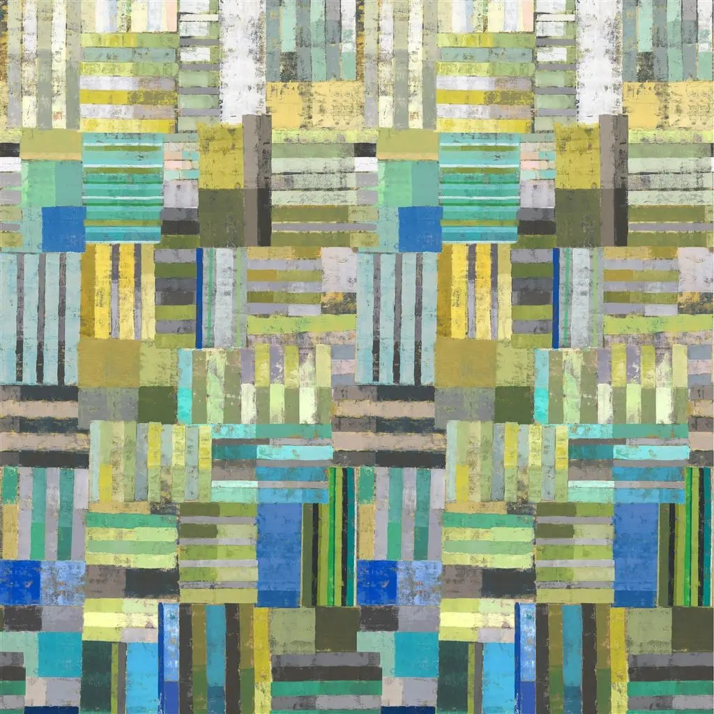 Achara Wallpaper Panel by Designers Guild in Azure