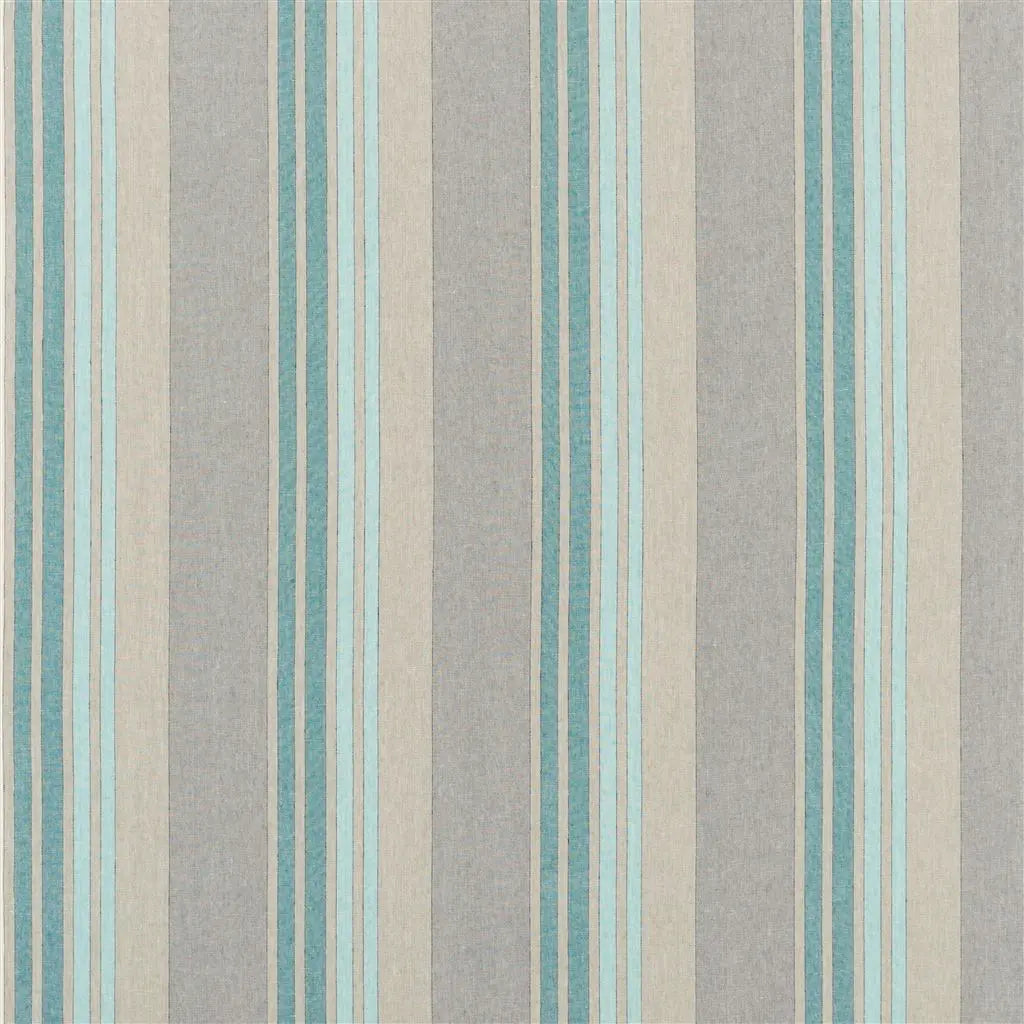 Brera Striato Fabric by Designers Guild in Aqua
