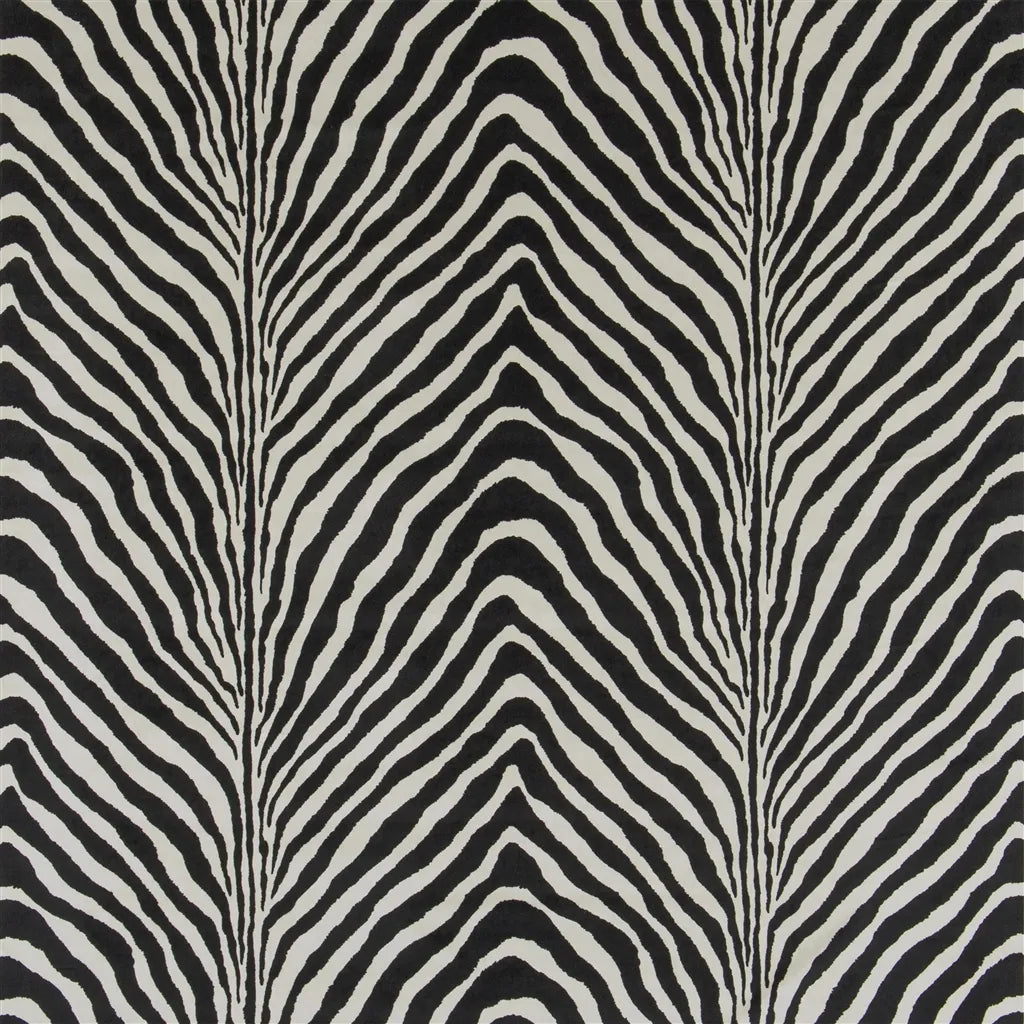 Bartlett Zebra Fabric by Ralph Lauren in Black