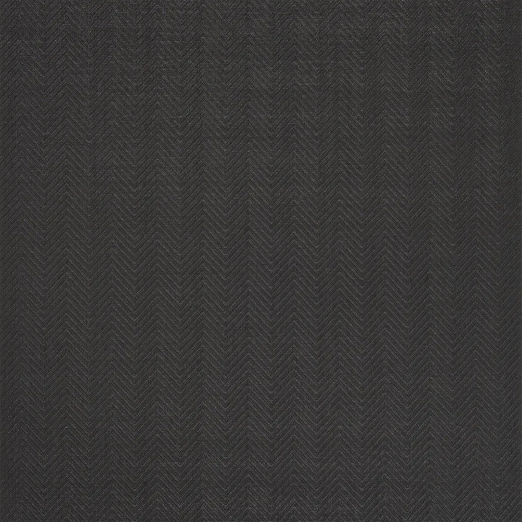 Koa Chevron Wallpaper by Ralph Lauren in Black