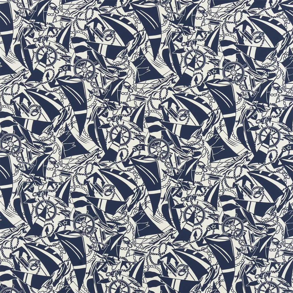 Boatyard Fabric by Ralph Lauren in Blue