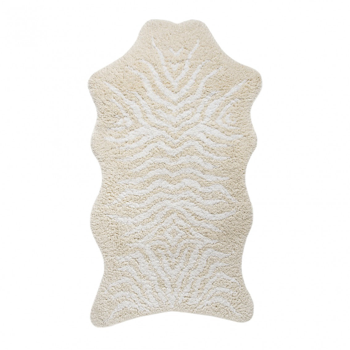 Mountain Zebra Bath Rug - WHITE/natural - 35''X59''