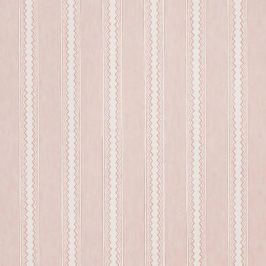 Zig Zag Stripe Wallpaper by Salvesen Graham in Rose