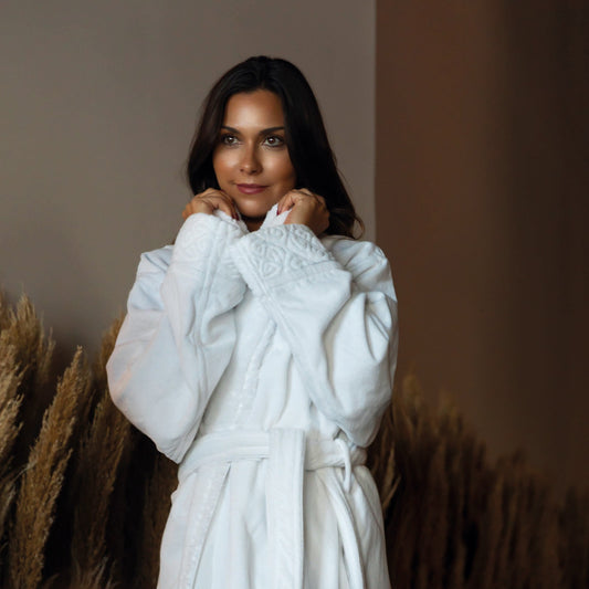 Grand Egoist Bath Robe - WHITE - additional view