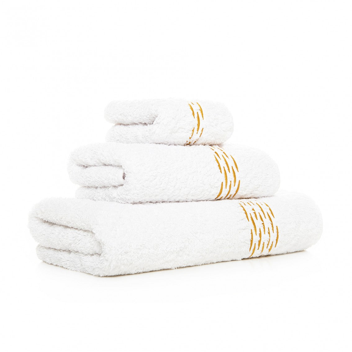 Alhambra Guest Towel by Graccioza in WHITE/GOLD
