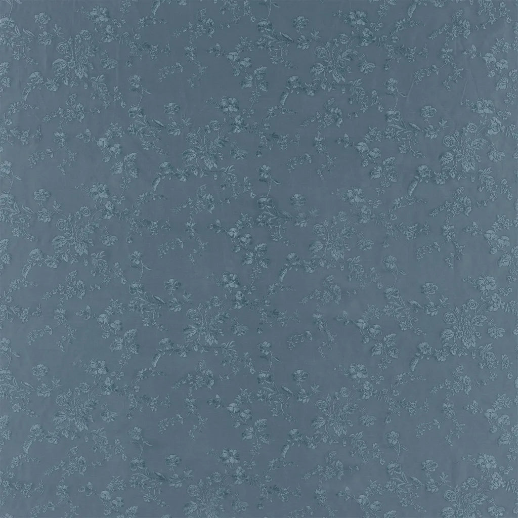 Ambleside Embroidery Fabric by Ralph Lauren in Denim