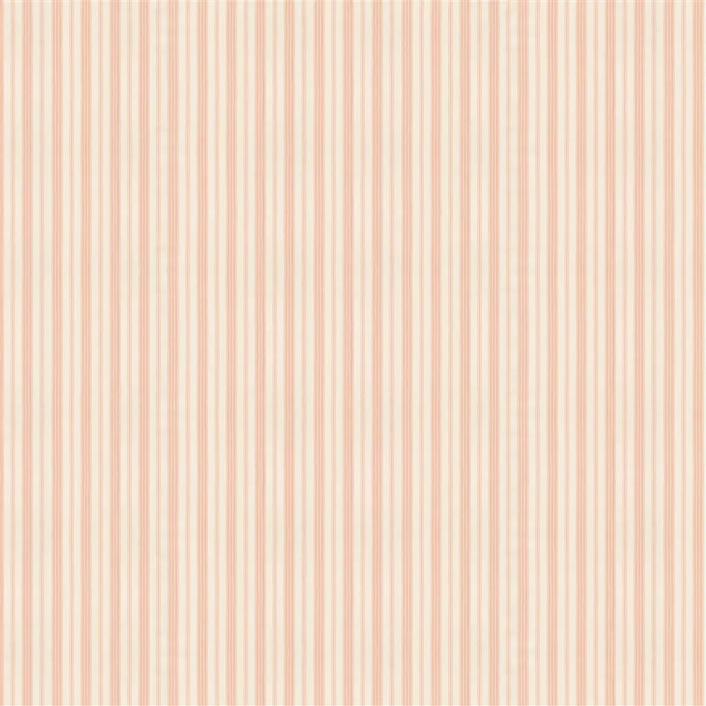 Ferry House Stripe Fabric by Ralph Lauren in Pink