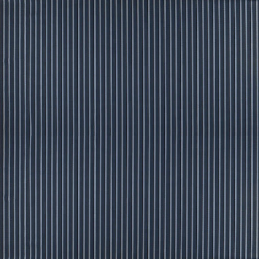 Repp Stripe Fabric by Ralph Lauren in Blue