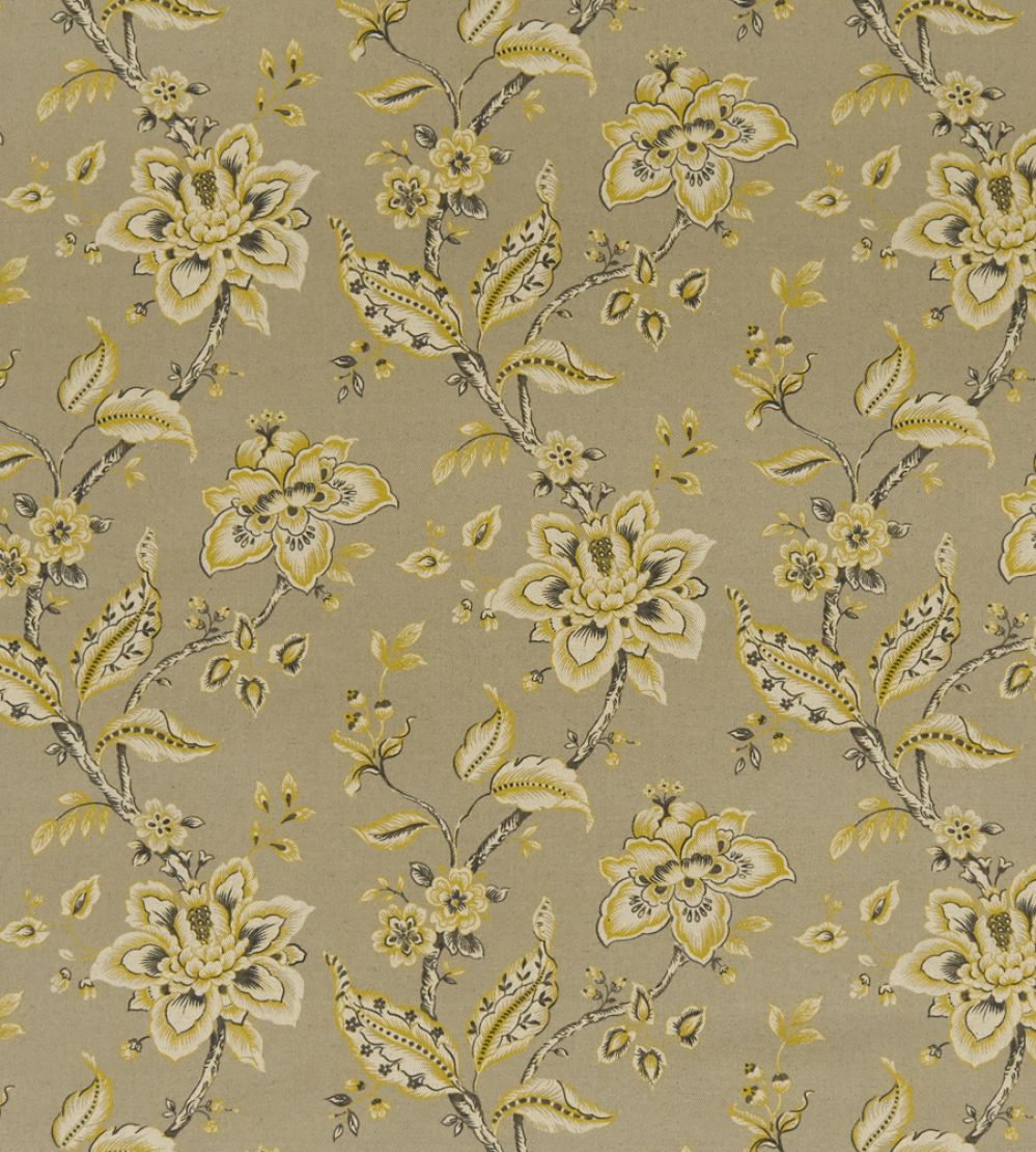 Palampore Fabric by Clarke & Clarke Taupe