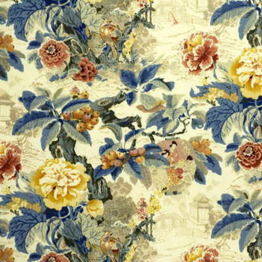 Chinese Lantern Fabric by Lee Jofa in Yellow