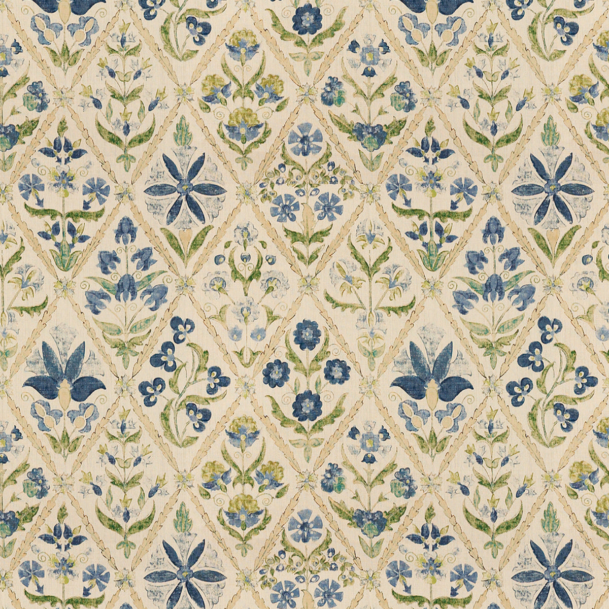 Susani Trellis - Blue/Green