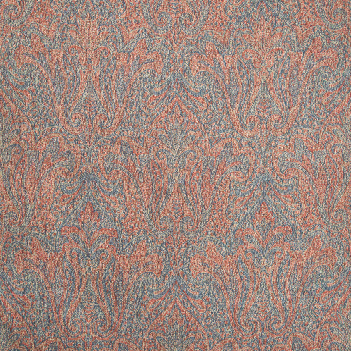 Toccoa Paisley Fabric by Lee Jofa in Ruby/Blue
