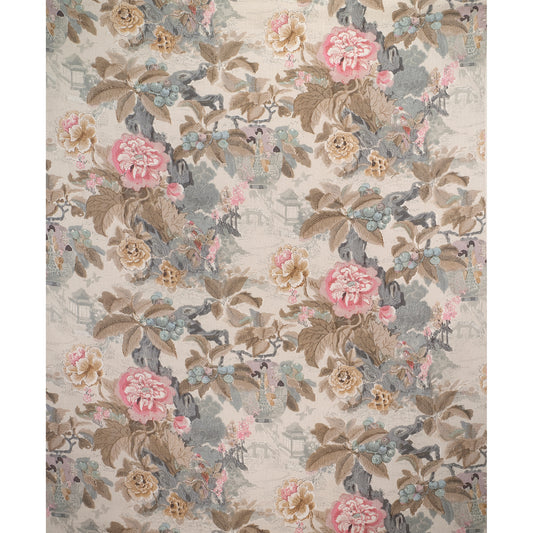 Chinese Lantern Ii Fabric by Lee Jofa in Petal/Stone