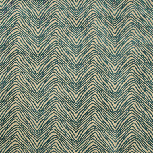 Awash Velvet Fabric by Lee Jofa in Teal
