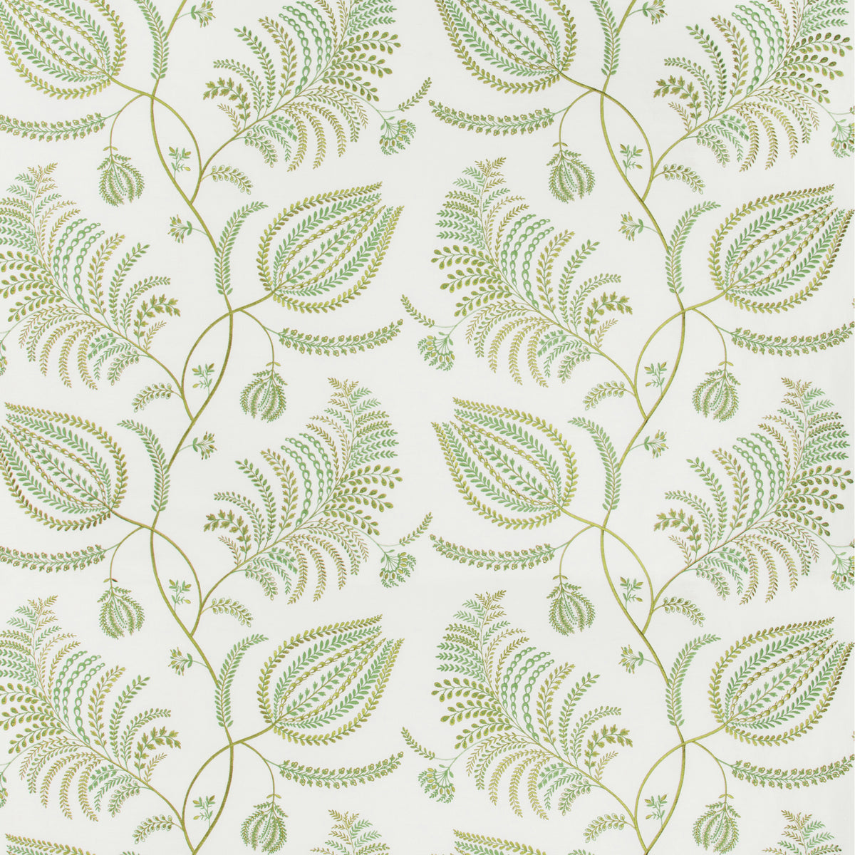 Palmero Emb - Ivory/Leaf