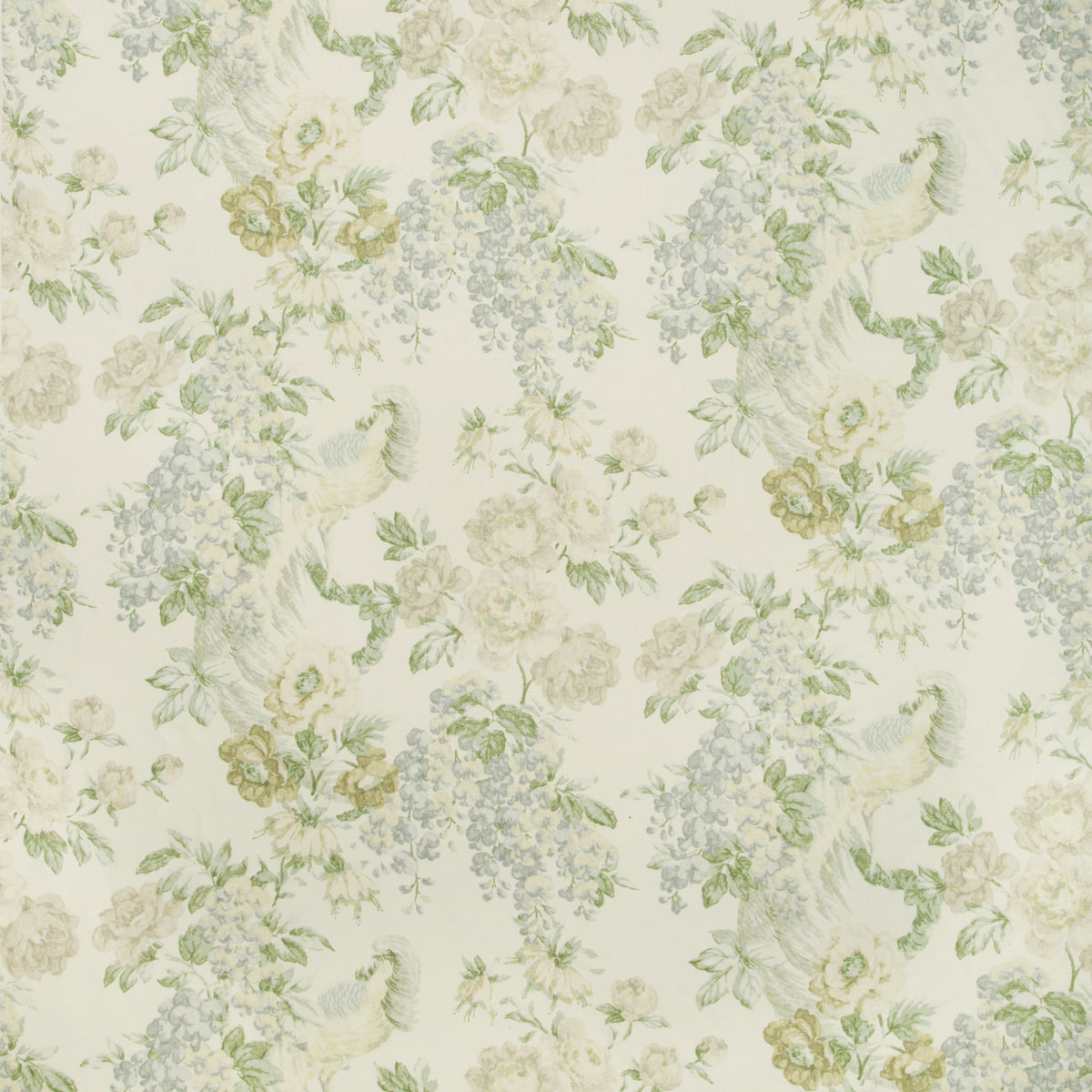 Montecito Floral - Sky/Green