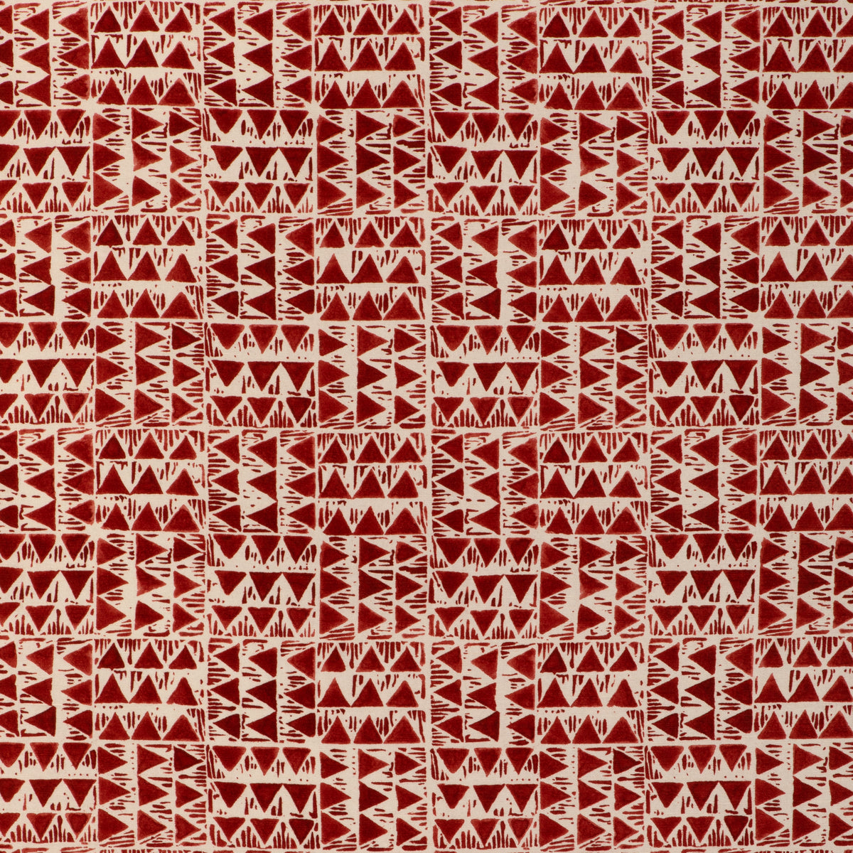 Yampa Print Fabric by Lee Jofa in Ruby