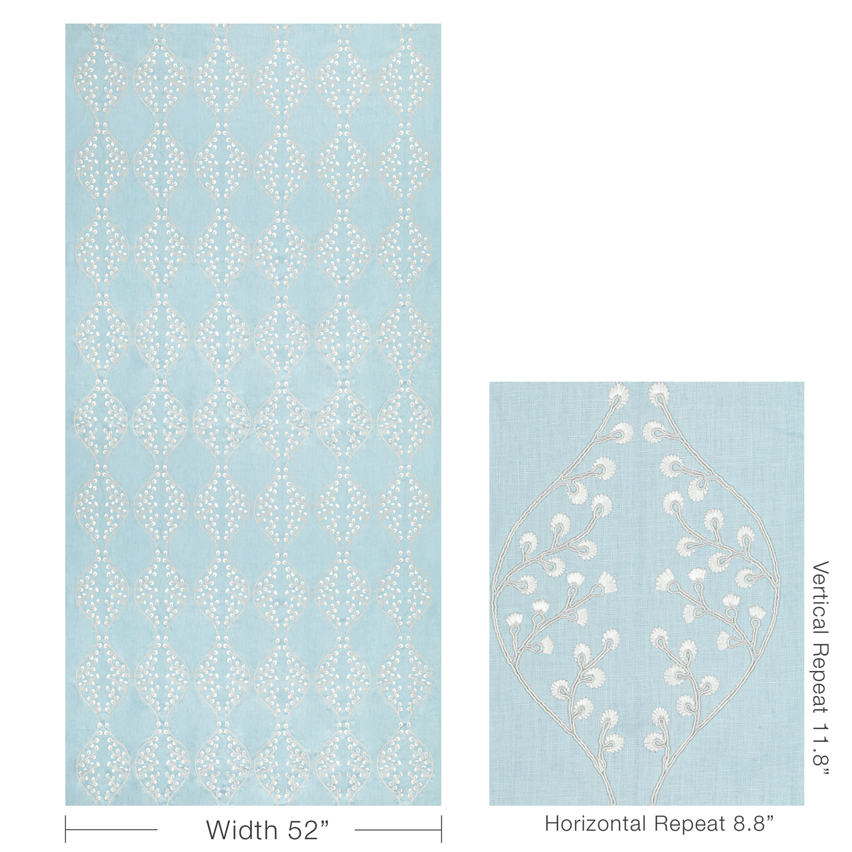 Lillie Embroidery - Sky