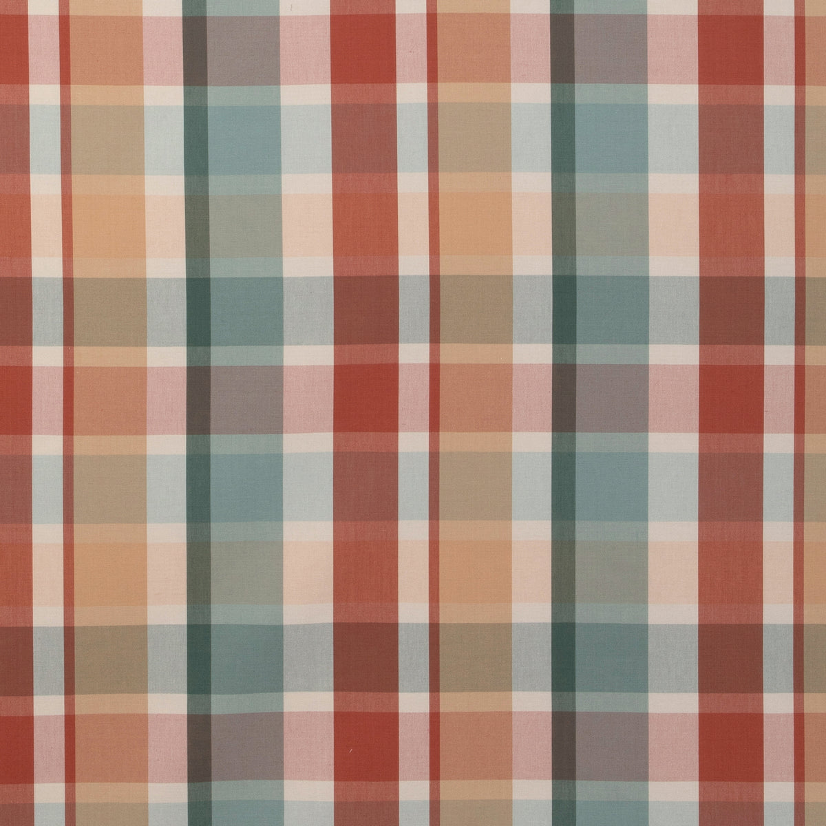 Fisher Plaid - Teal/Spice