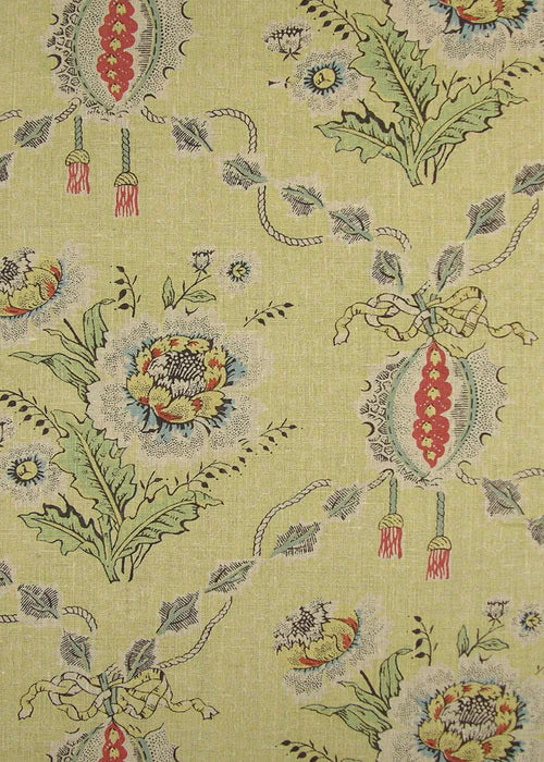 Thistle Fabric by Rose Cumming in Yellow