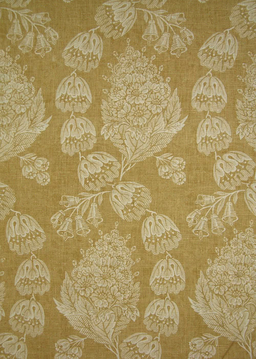 Bellflower Fabric by Rose Cumming in Straw