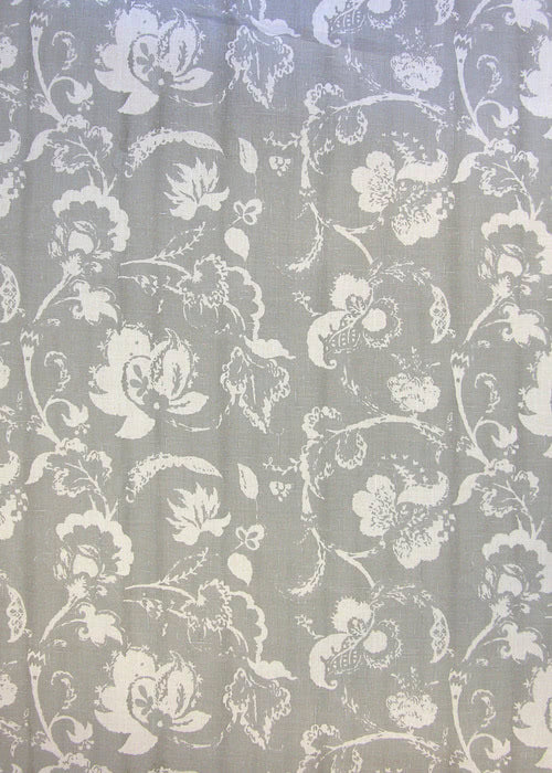 Fleur de Campagne Fabric by Rose Cumming in Grey