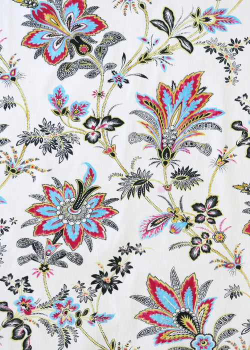 Montfort Fabric by Rose Cumming in Cerise