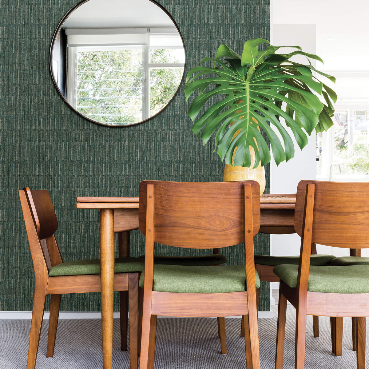 Scott Living Brixton Texture Wallpaper, abstract in blue, grey, green