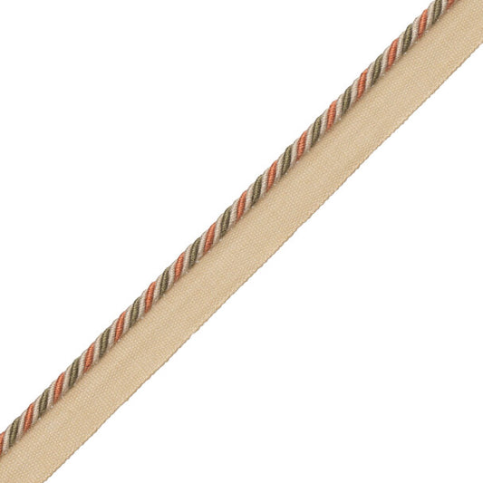 1/4" Annecy Cord With Tape Trim by Samuel & Sons in Apricot