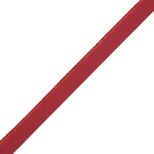 1/8" Cambridge Cord With Tape Trim by Samuel & Sons in Alizarin Crimson