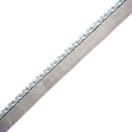1/4" Lancaster Cord With Tape Trim by Samuel & Sons in Aqua