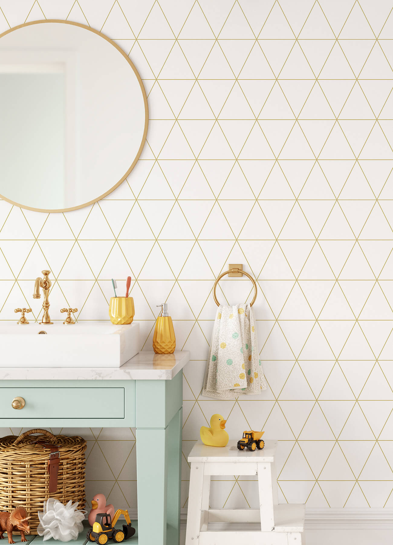 Fable Leda Geometric Wallpaper