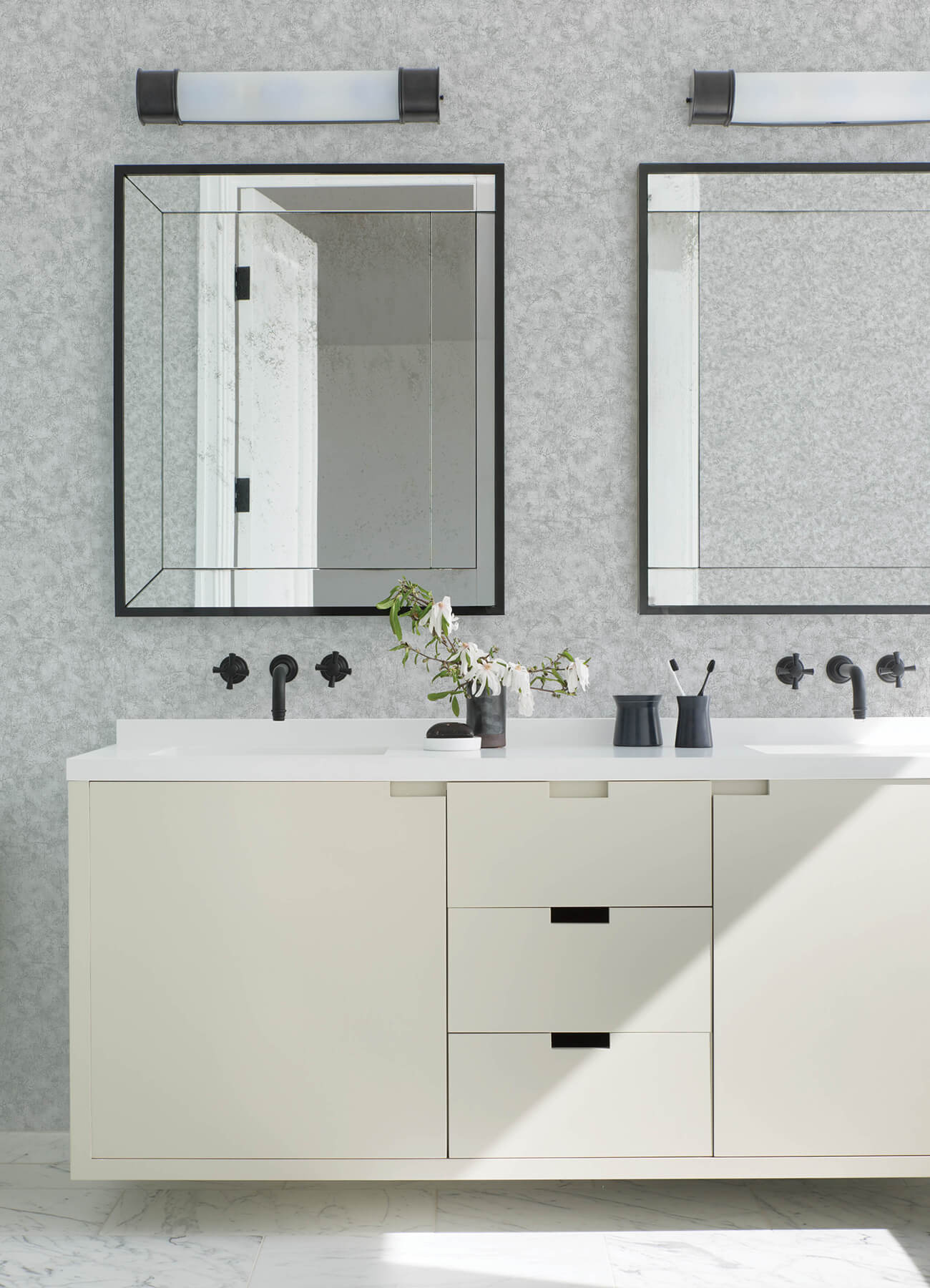 Kitchen & Bath Aged Patina Wallpaper