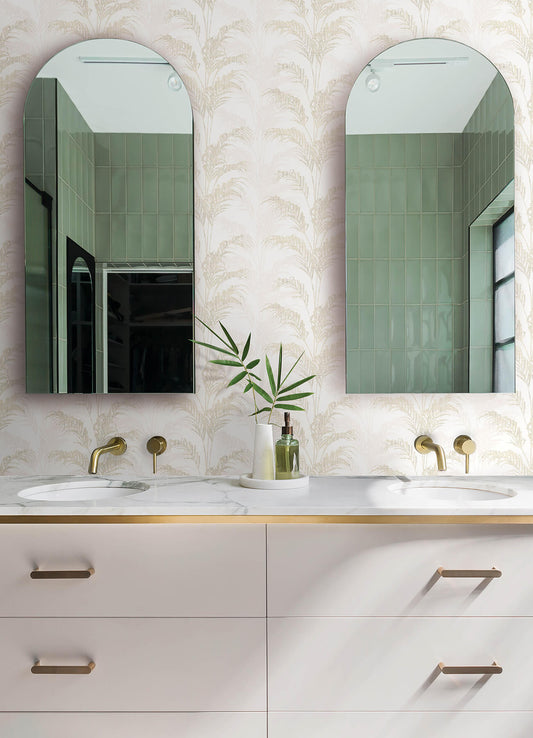 Kitchen & Bath Rattan Palm Wallpaper