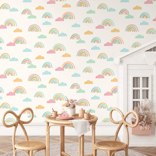 World of Imagination Over The Rainbow Wallpaper