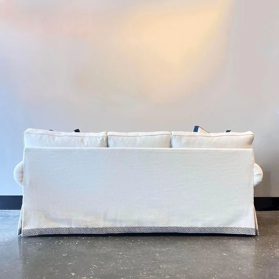 Navy Trim Sofa