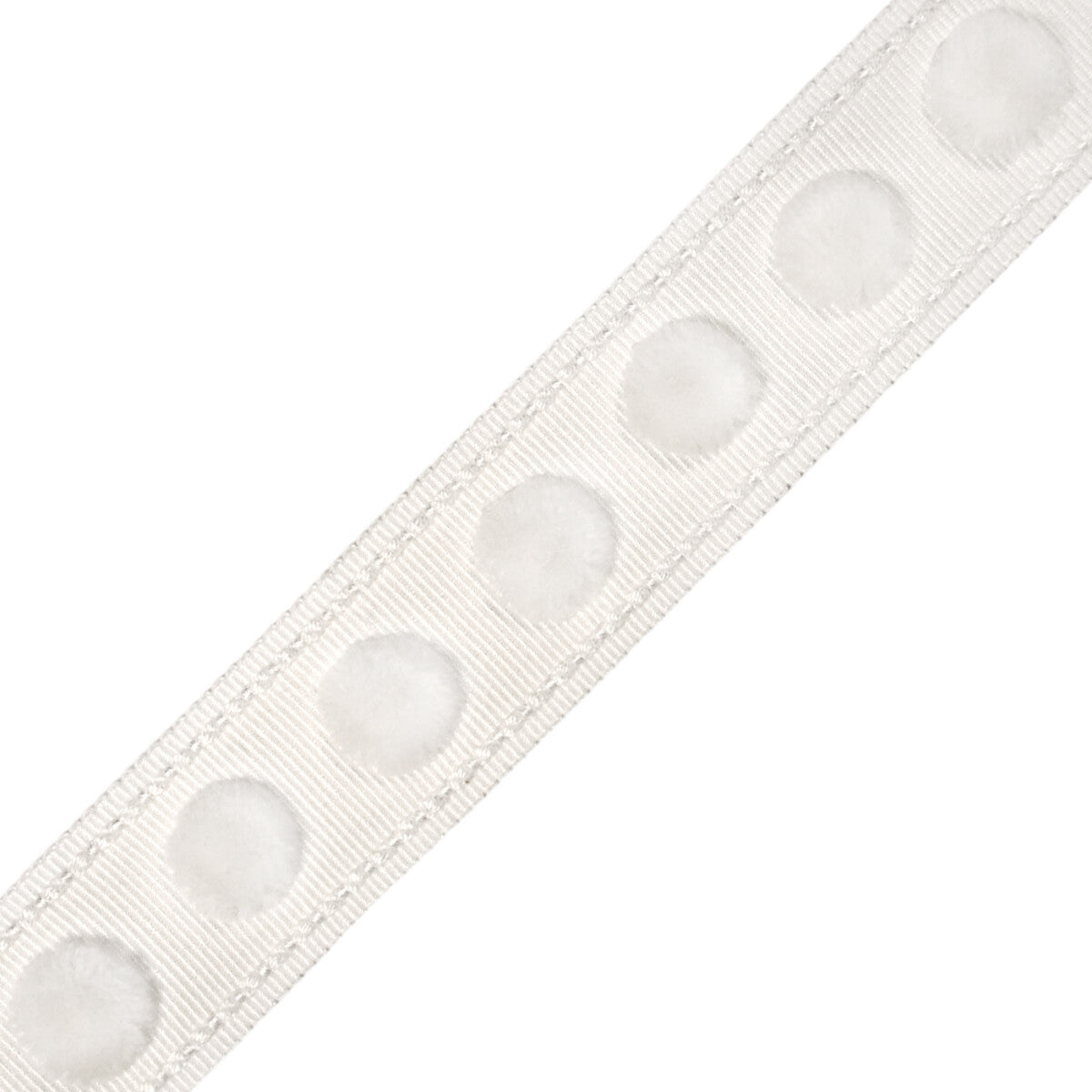 1.4" Dolce Pom Pom Border Trim by Samuel & Sons in Whipped Cream