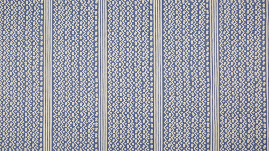 Tapa Stripes Brilliant blue & warm white