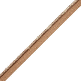 Steppe Heathered Cord With Tape Trim by Samuel & Sons in Taupe