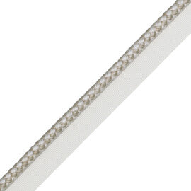 1/4" (6 Mm) Strata Cord With Tape Trim by Samuel & Sons in Almond